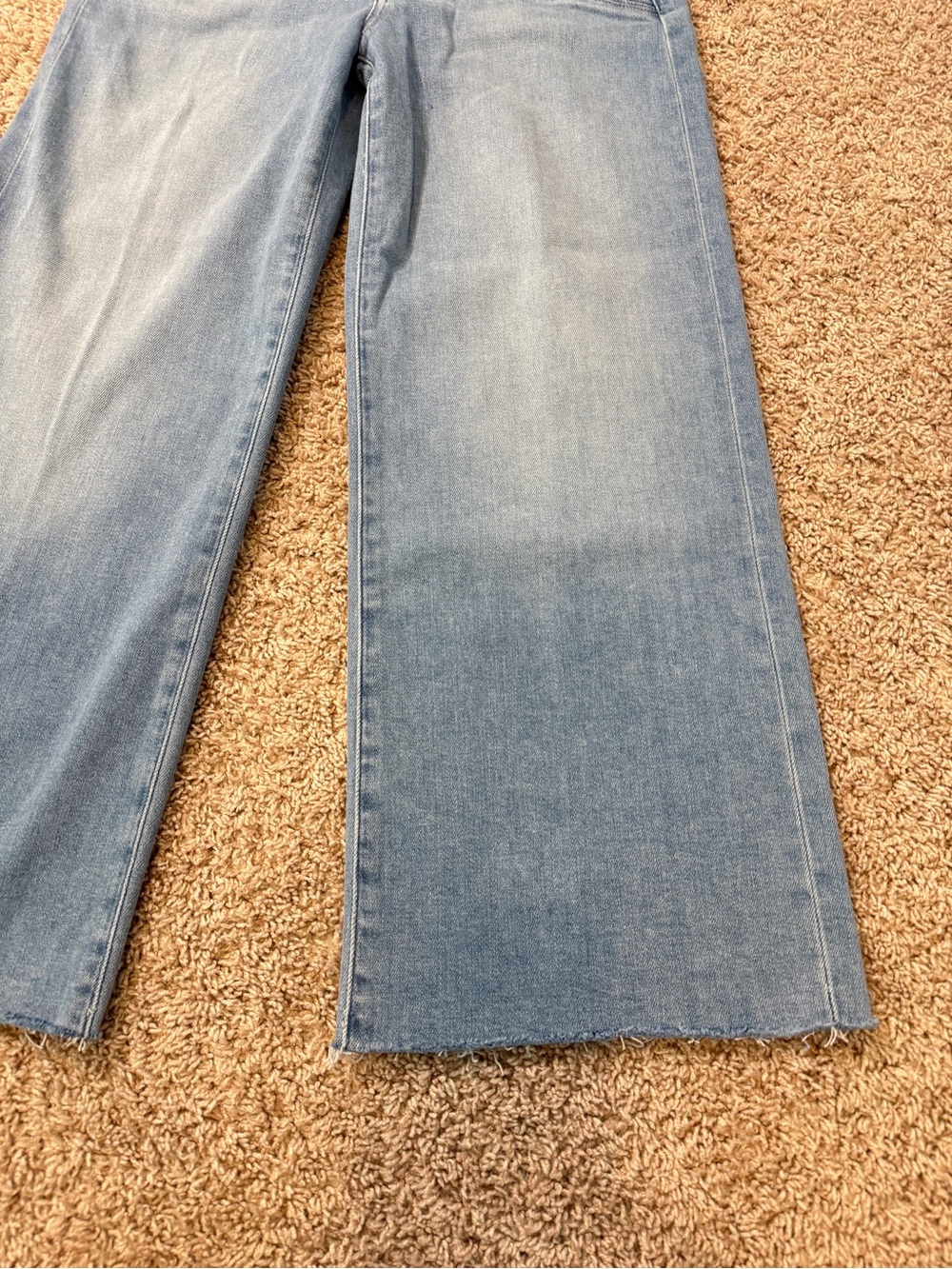 NWT PAIGE High Rise Anessa Wide Leg Crop Jeans Raw Hem Size 27 - Picture 6 of 16